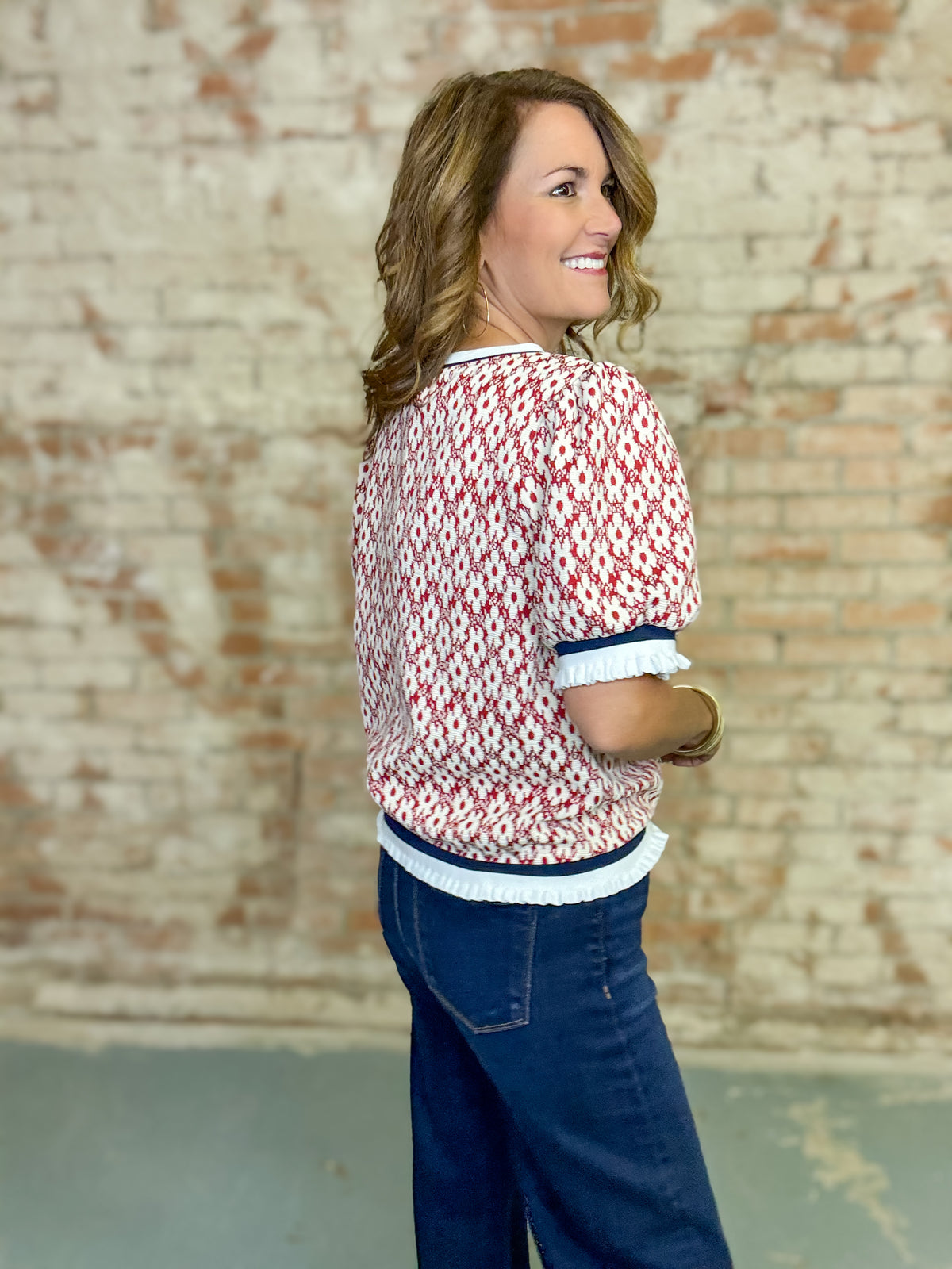 Brentley Floral Print Top