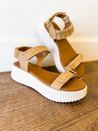 Vista Raffia Flatform Sandal