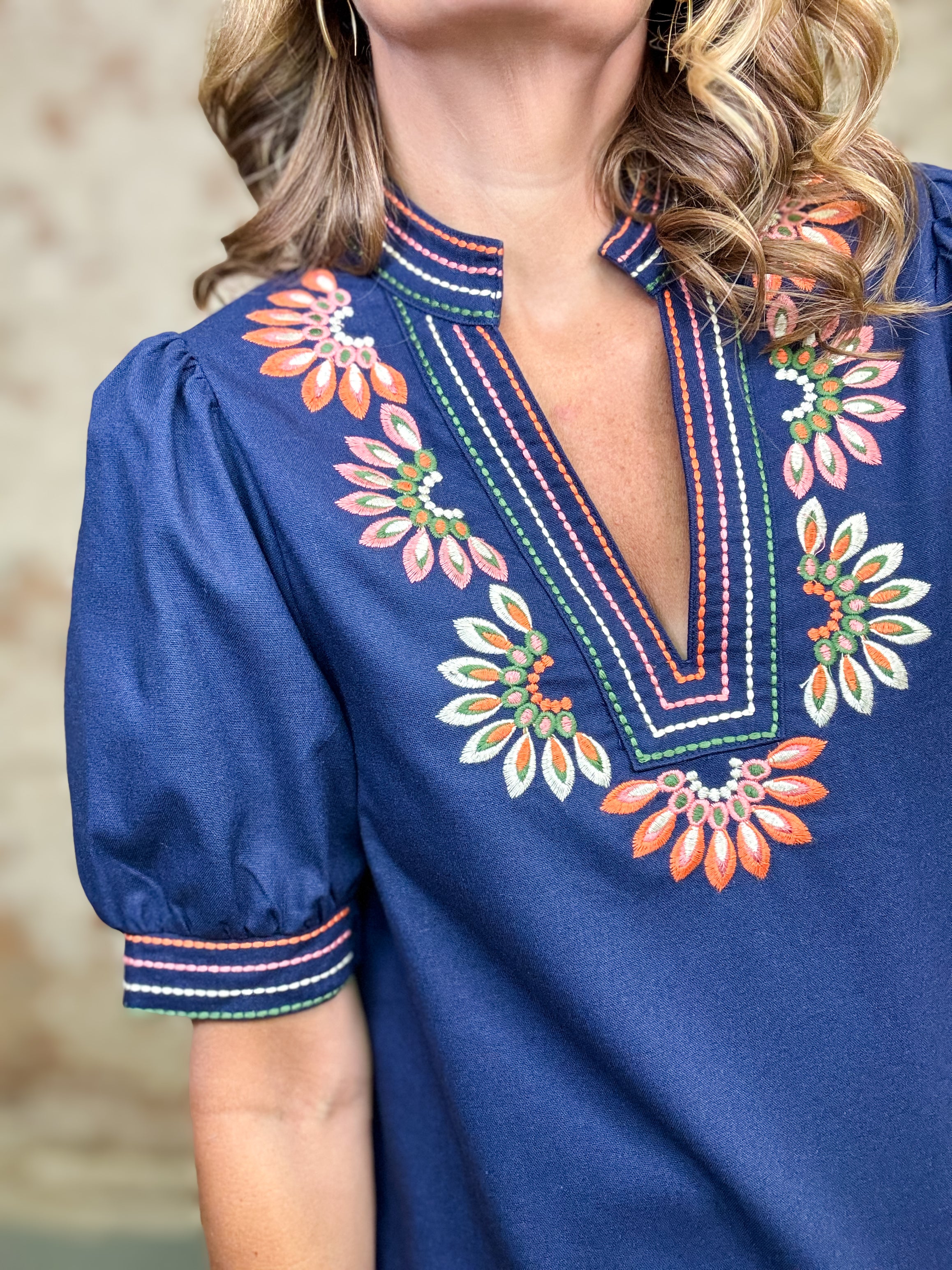 THML Brixton Embroidery Top