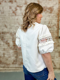 Alaia Short Puff Sleeve Top