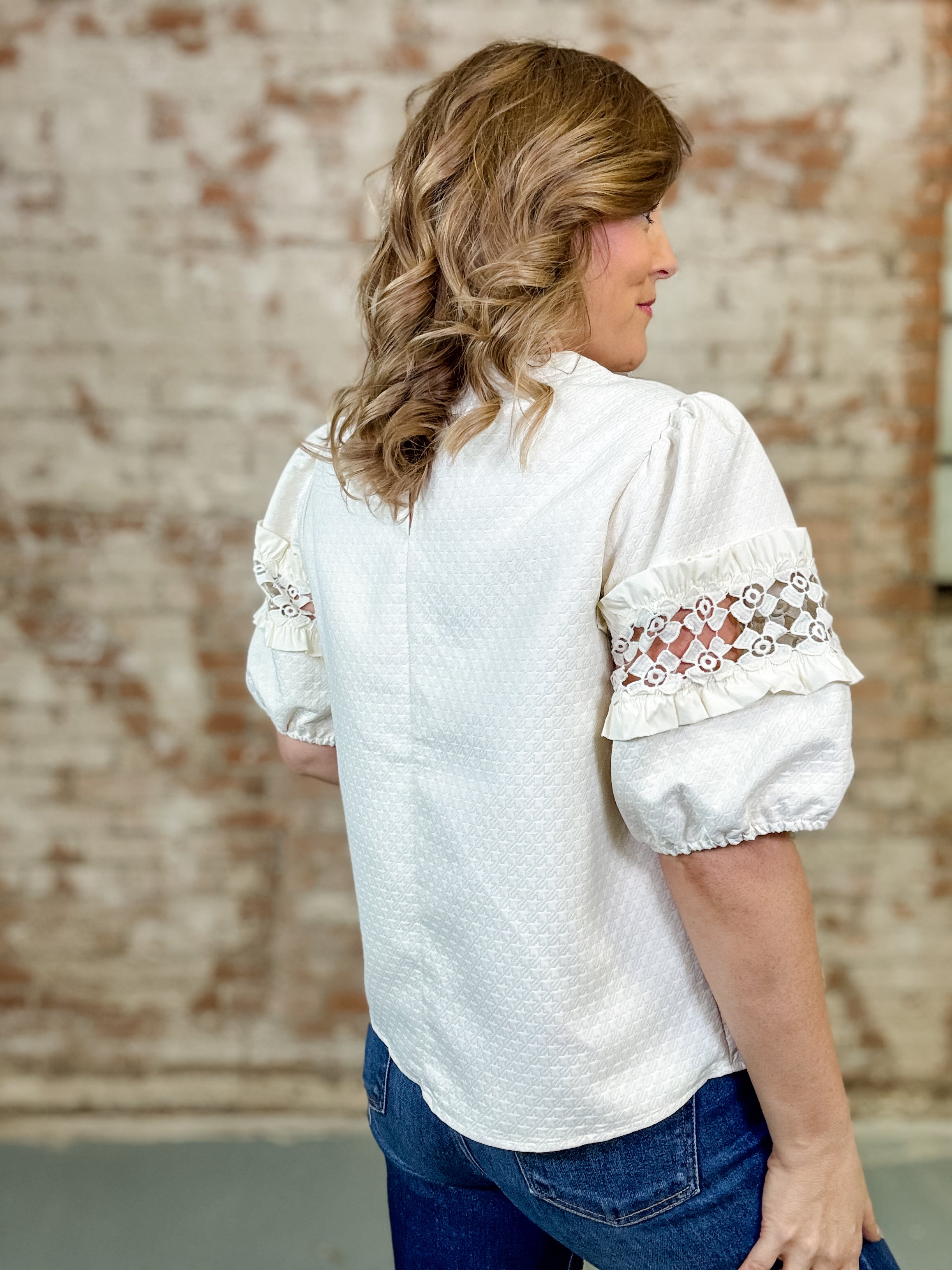 Alaia Short Puff Sleeve Top