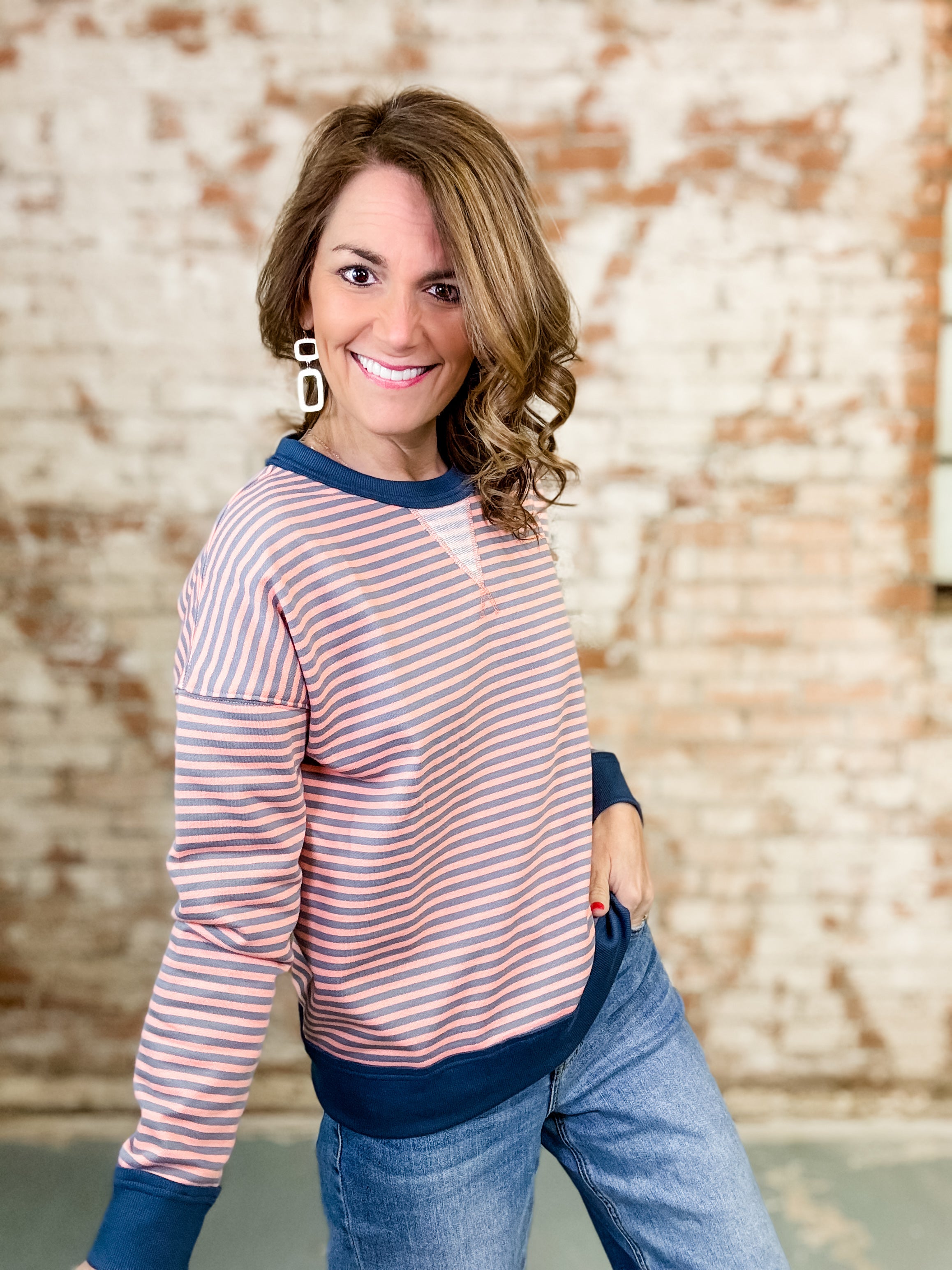 Jackson Striped Sweatshirt