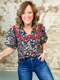 Soraya Collar Button Down Top