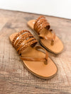Garrick Cognac Multistrap Sandal