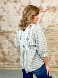 Briar Embroidered Yoke Top