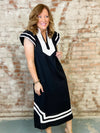 Lauire Caftan Style Linen Blend Dress
