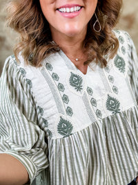 Briar Embroidered Yoke Top