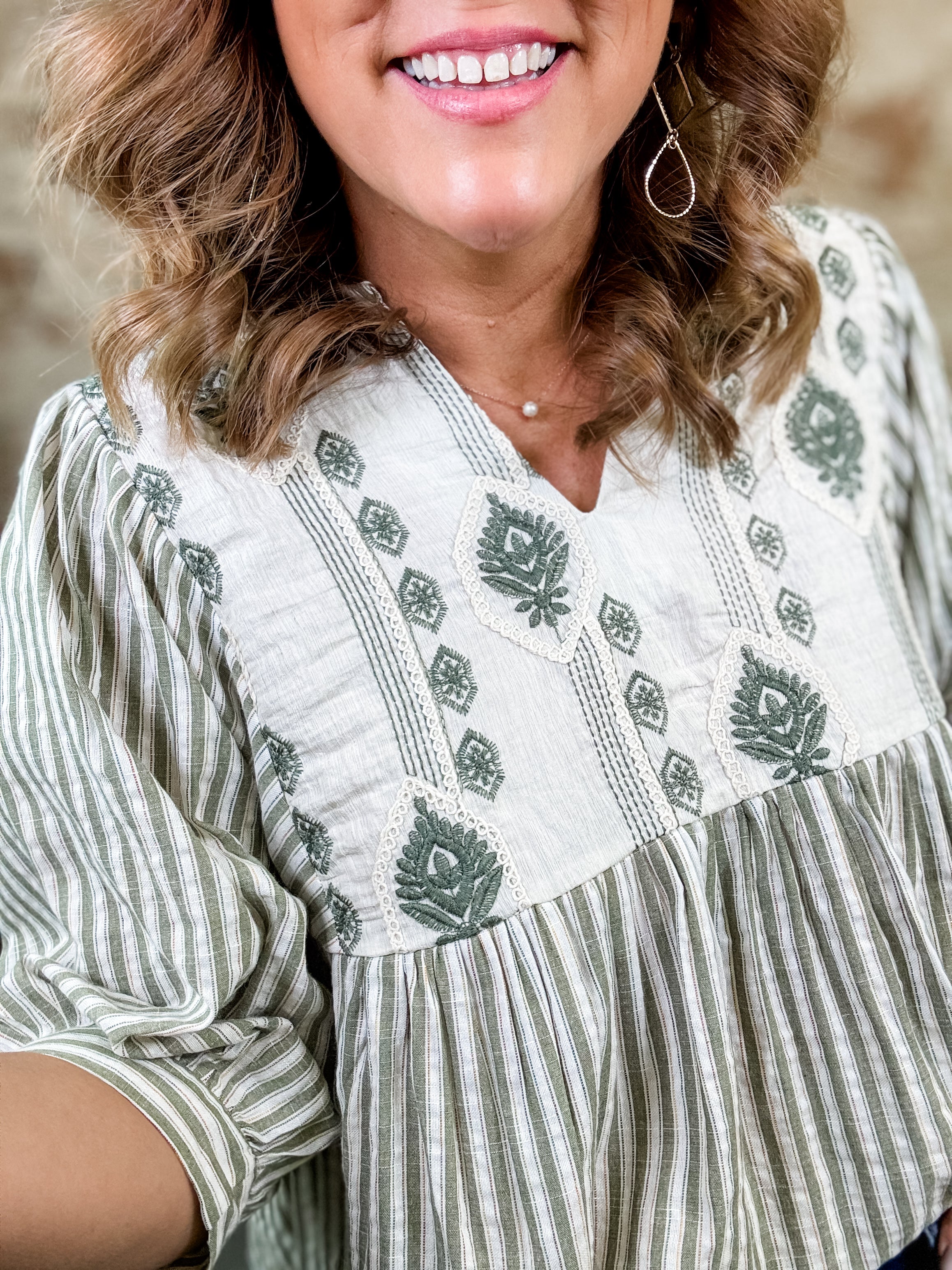 Briar Embroidered Yoke Top