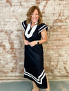 Lauire Caftan Style Linen Blend Dress