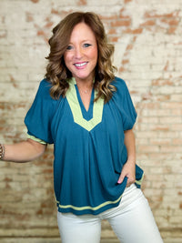 Qiana Linen Babydoll Top