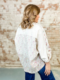 Jael Washed Button-Down Top