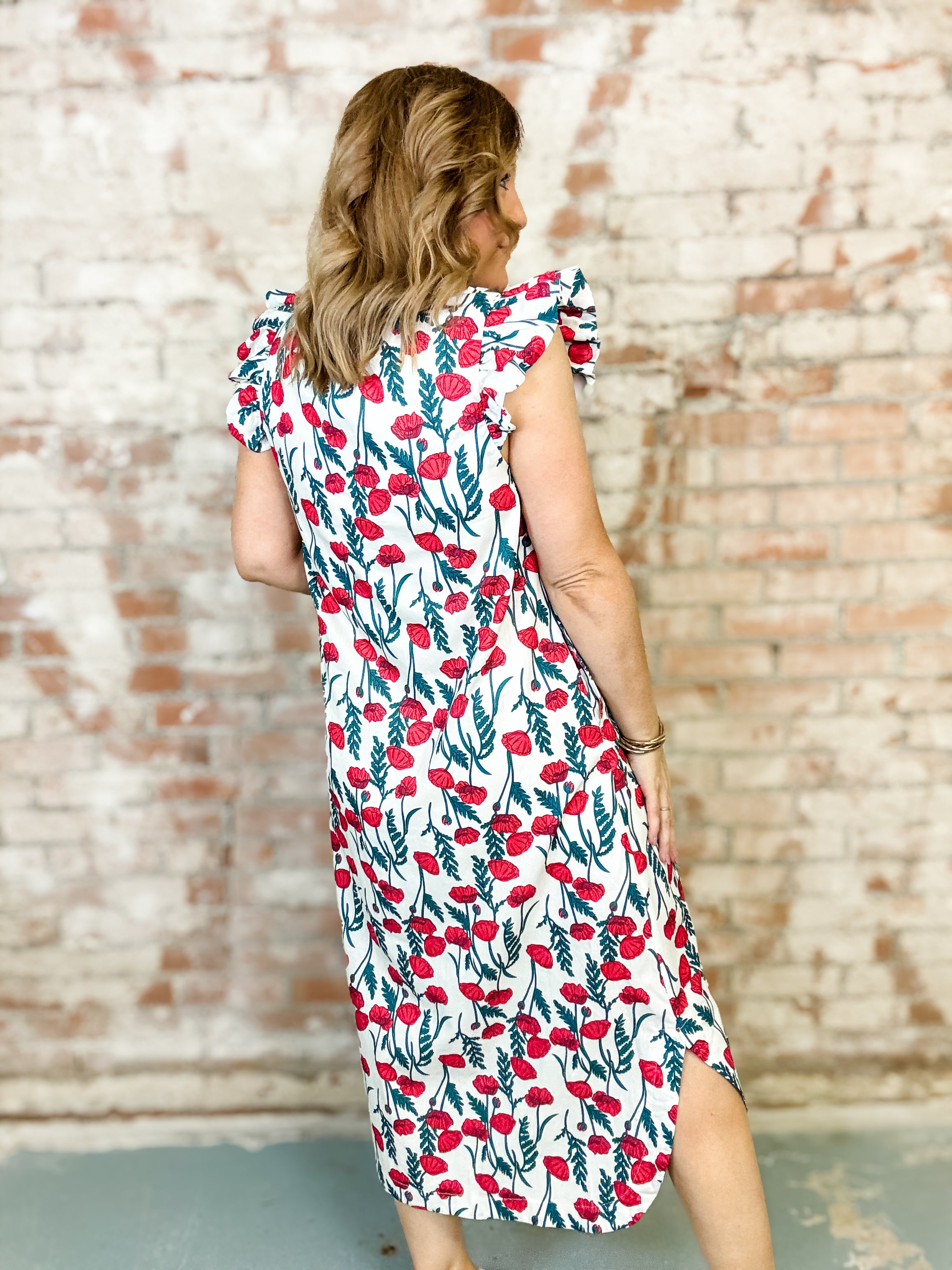 Tatum Flutter Sleeve Dress