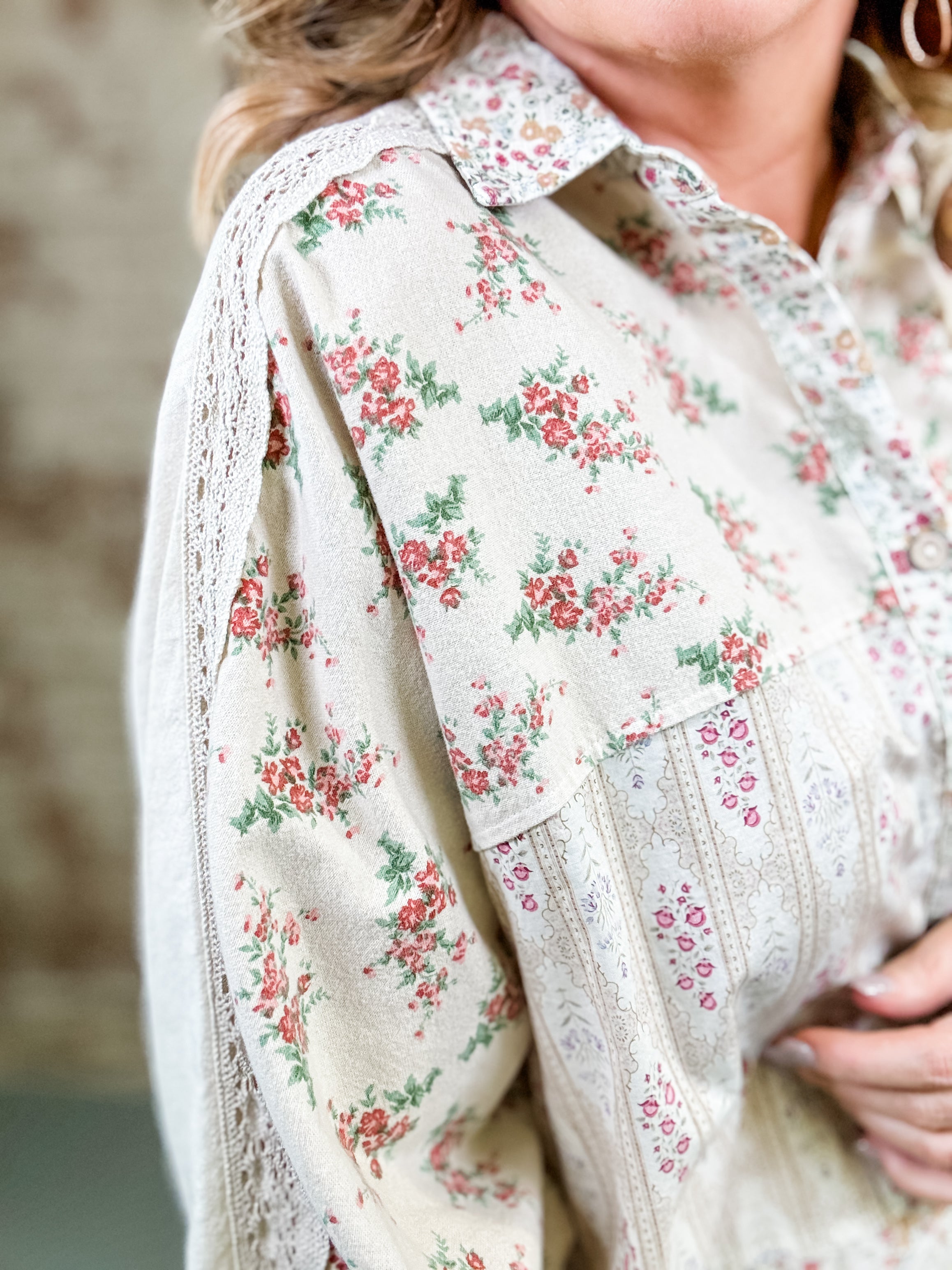 Jael Washed Button-Down Top