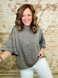 Celeste Washed Printed Top