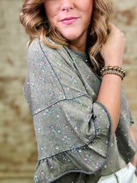 Celeste Washed Printed Top