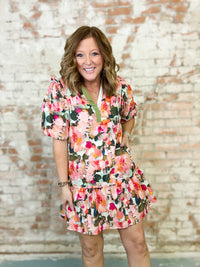 THML Angie Floral Print Dress