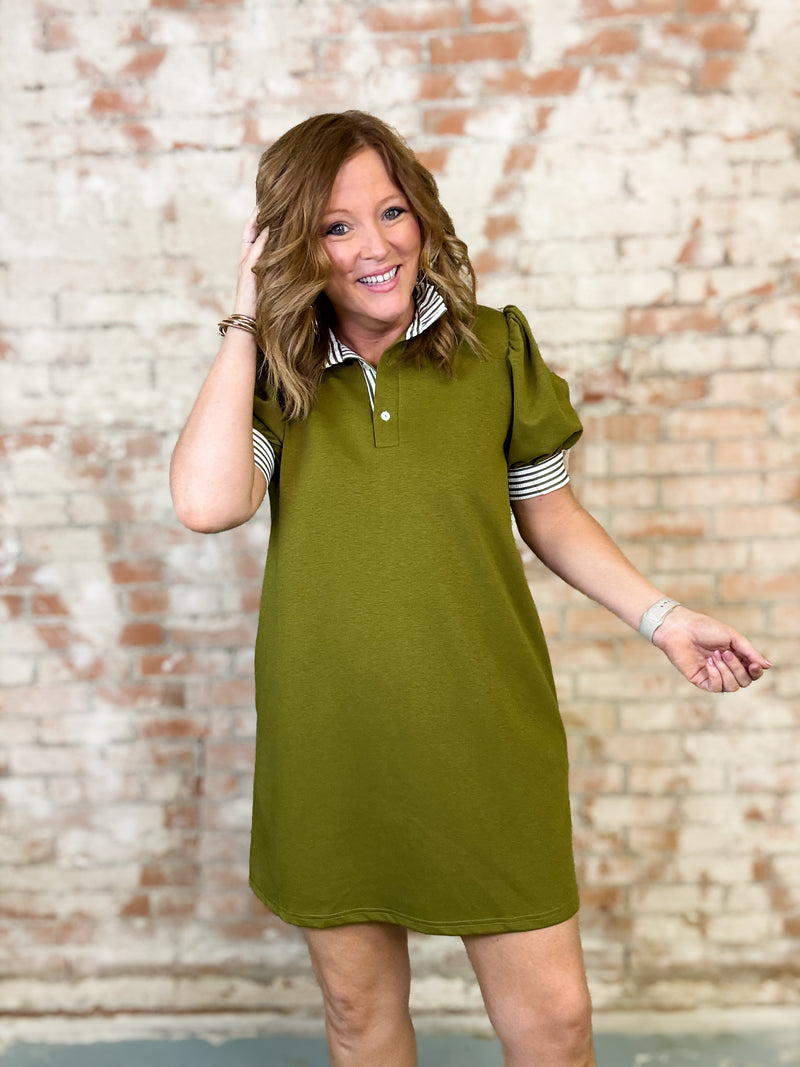 Della Stripe Detail Dress