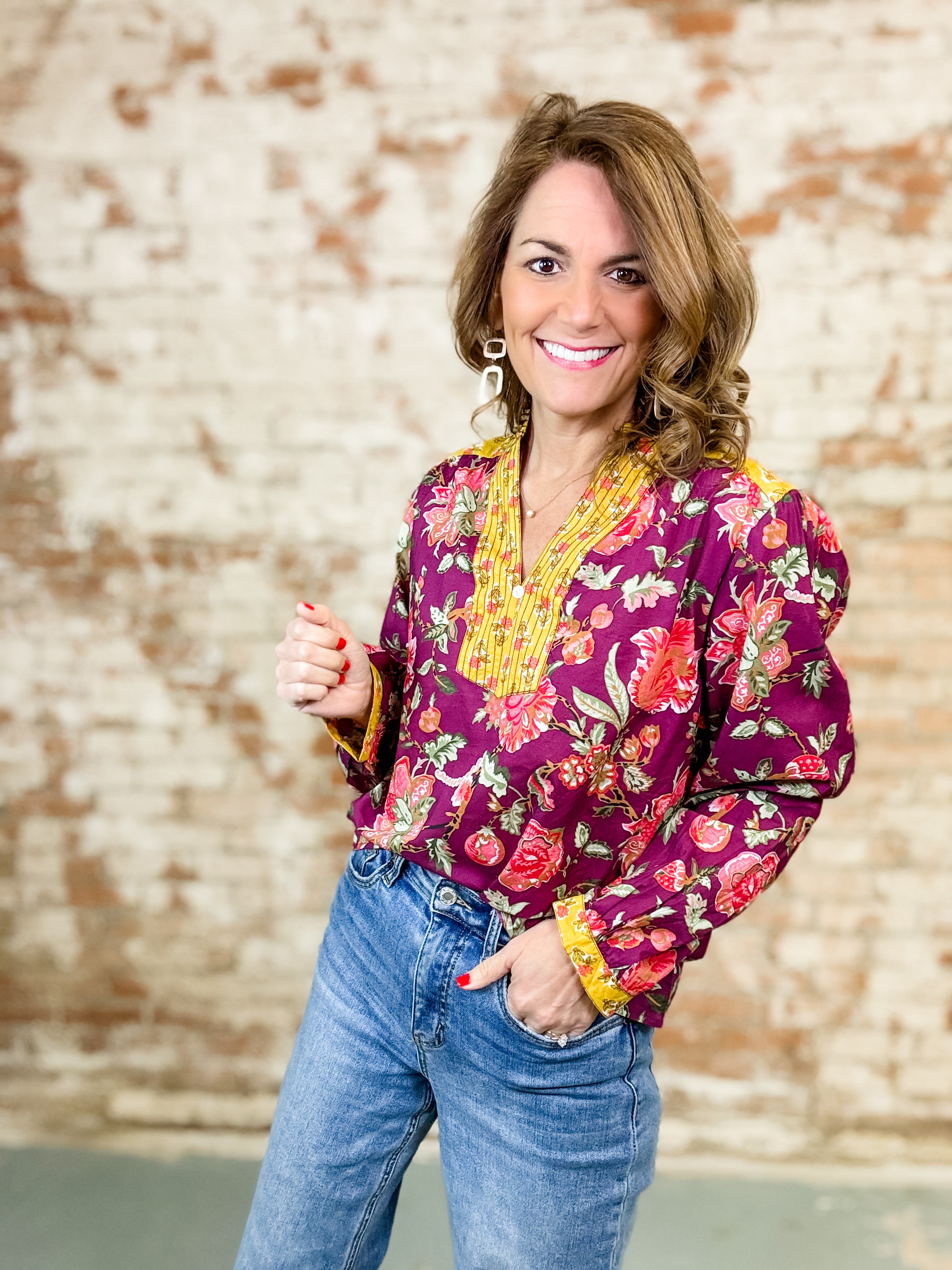 THML Novelle Placket Top