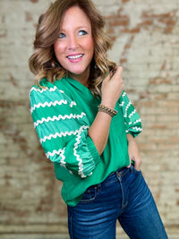 THML Sonya Puff Sleeve Top