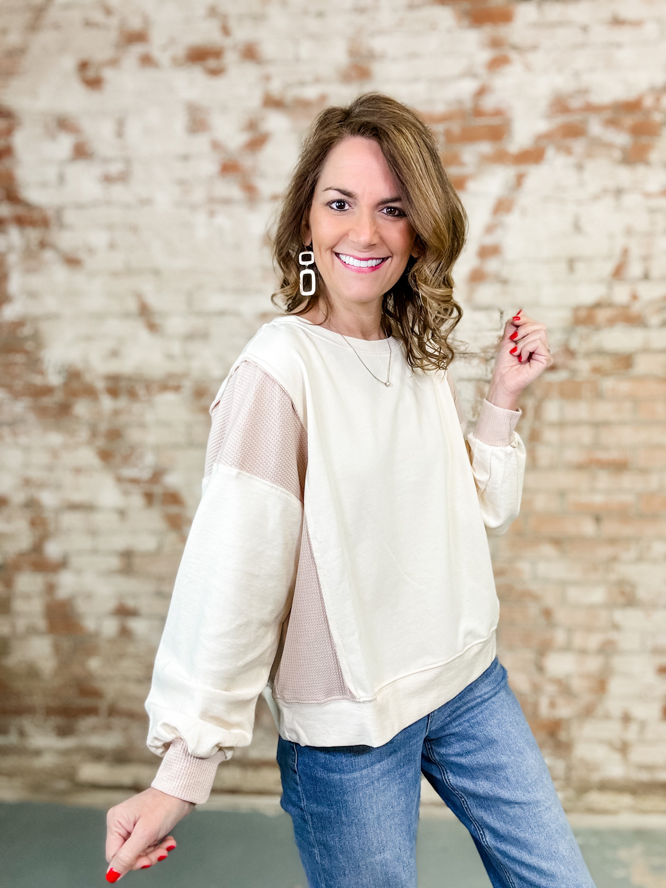 Calista Long Sleeve Pullover Top