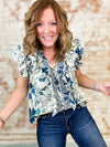 Ryann Ruffle Front Top