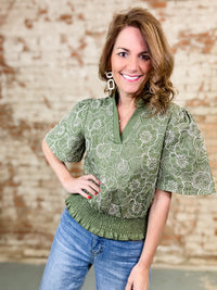 Astrid Floral Embroidered Top