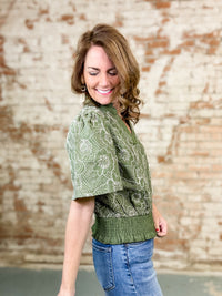 Astrid Floral Embroidered Top