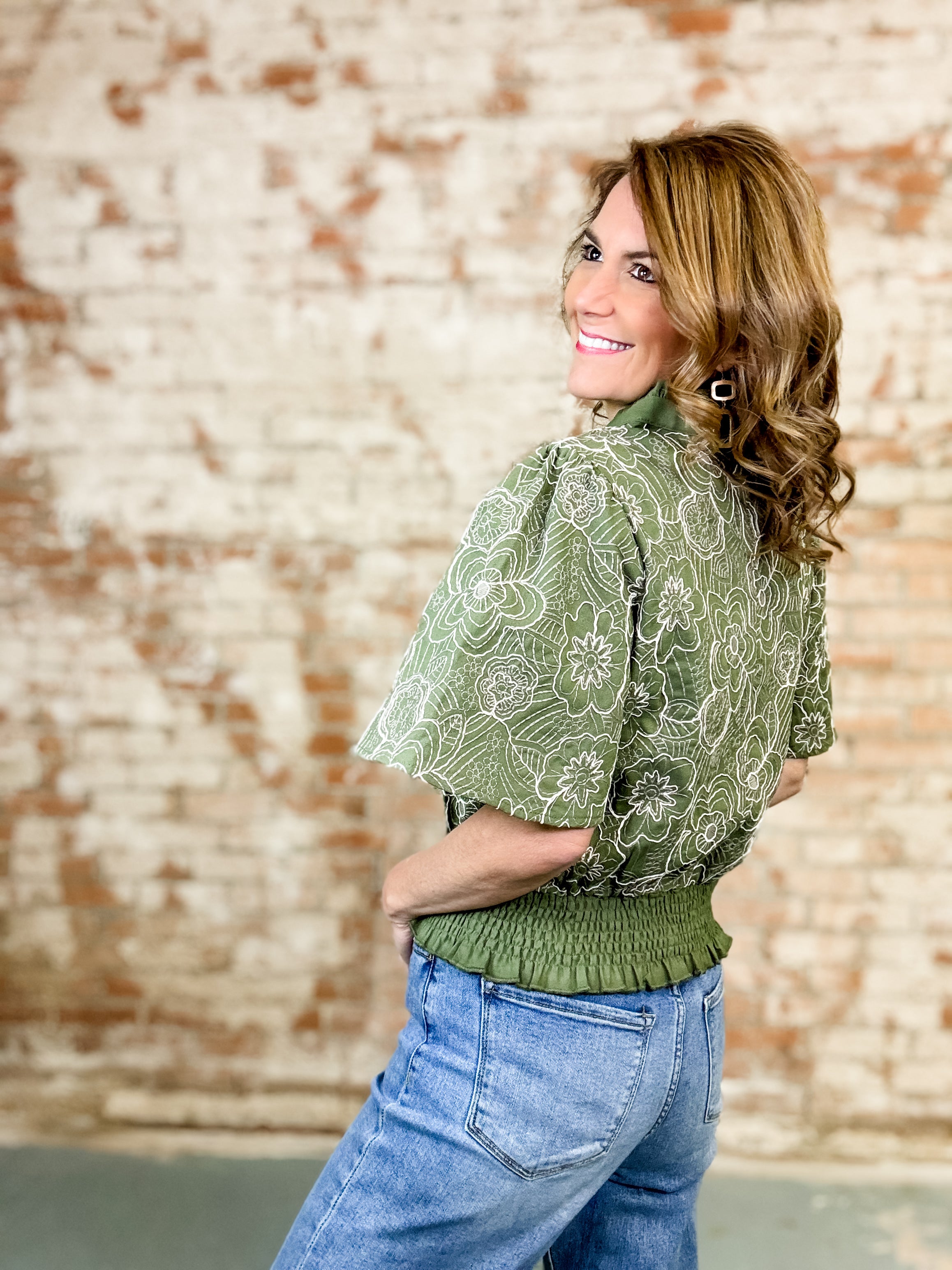 Astrid Floral Embroidered Top