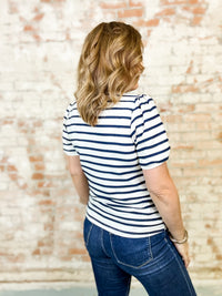 Tonia Stripe Textured Top