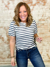 Tonia Stripe Textured Top
