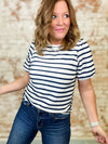 Tonia Stripe Textured Top