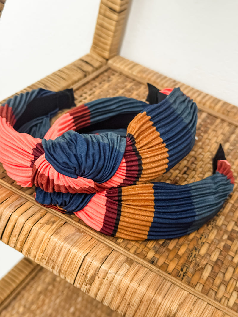 Crumpled Wide Edge Knotted Headband