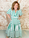 Tansy Stripe Tiered Dress