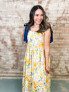 Shayna Bow Tie Floral Dress