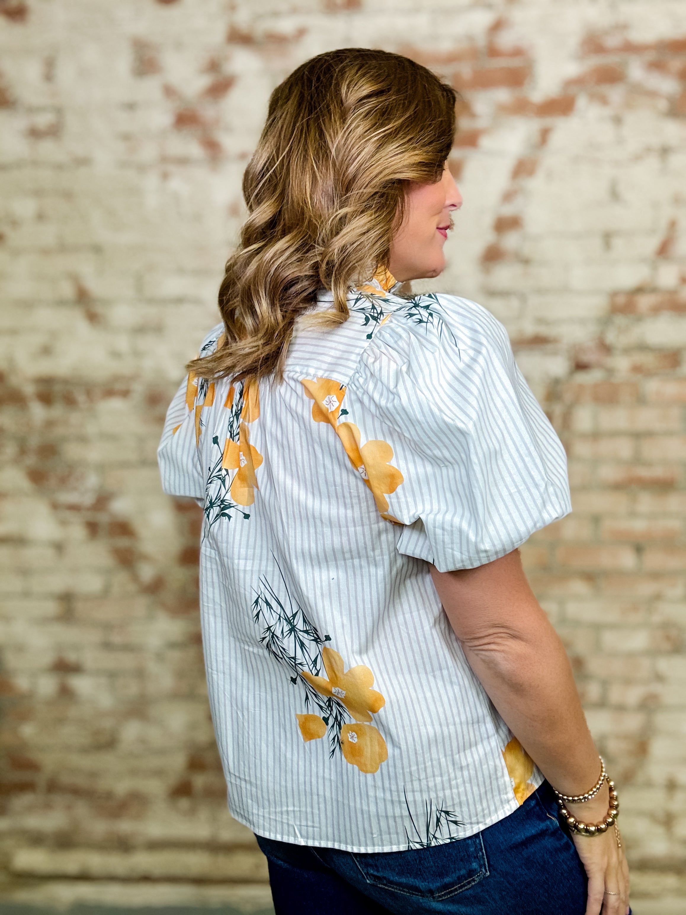 Baxter Floral Stripe Top