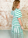 Tansy Stripe Tiered Dress