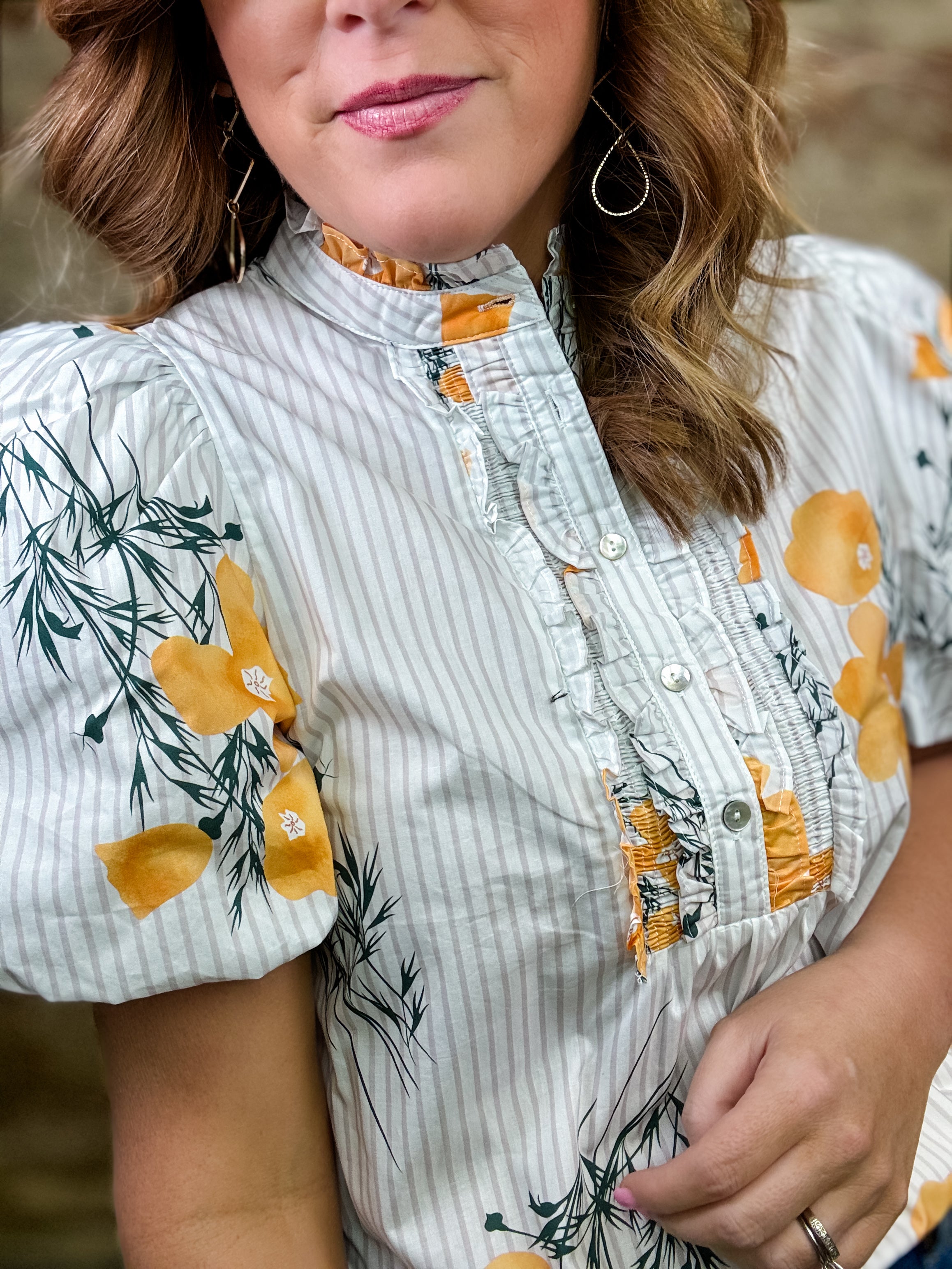 Baxter Floral Stripe Top