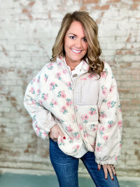 Jayton Floral Sherpa Jacket