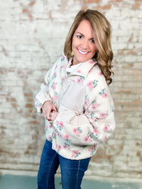 Jayton Floral Sherpa Jacket