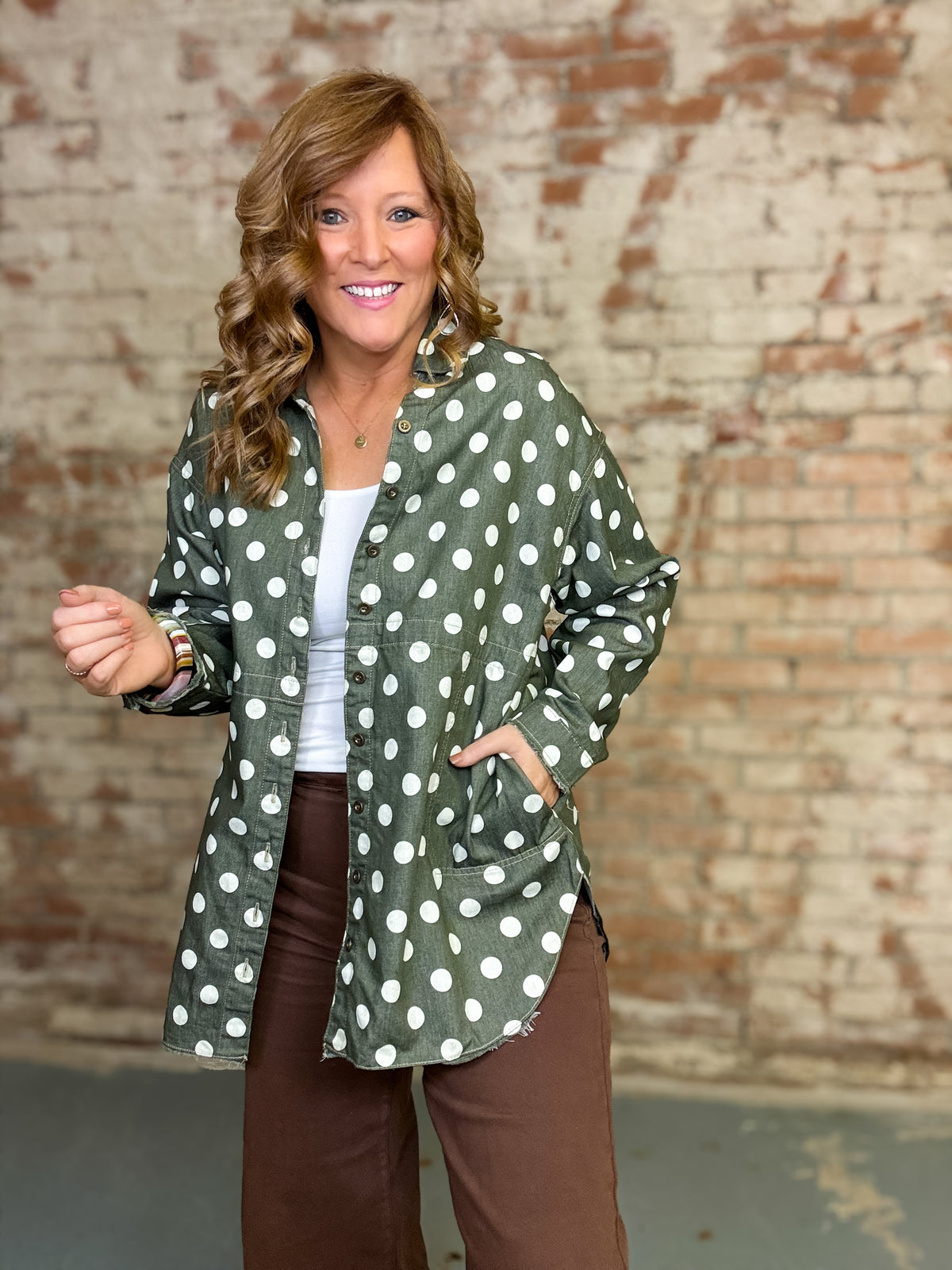 Wendell Polka Dot Shacket
