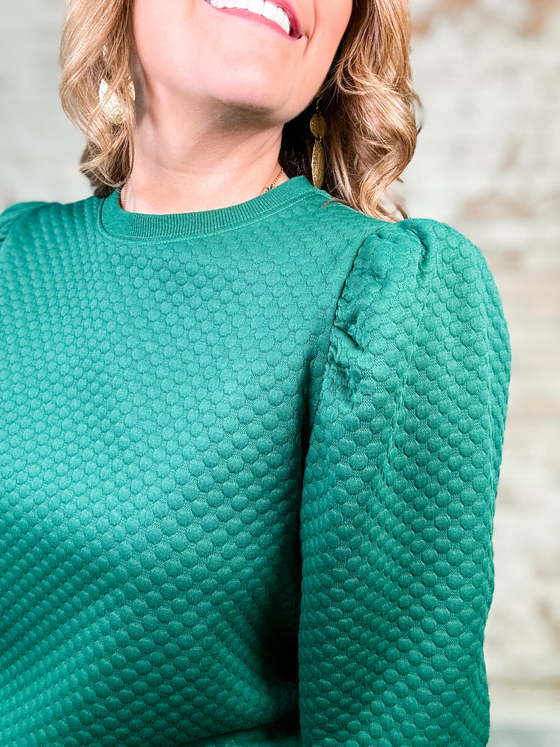 Landon Embossed Textured Top