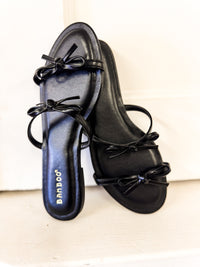 Rhodes Bow Strap Flat Sandals