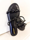 Rhodes Bow Strap Flat Sandals