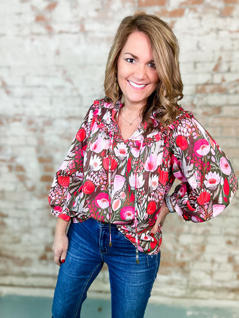 Aimee Floral Print Top