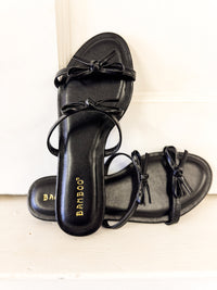 Rhodes Bow Strap Flat Sandals