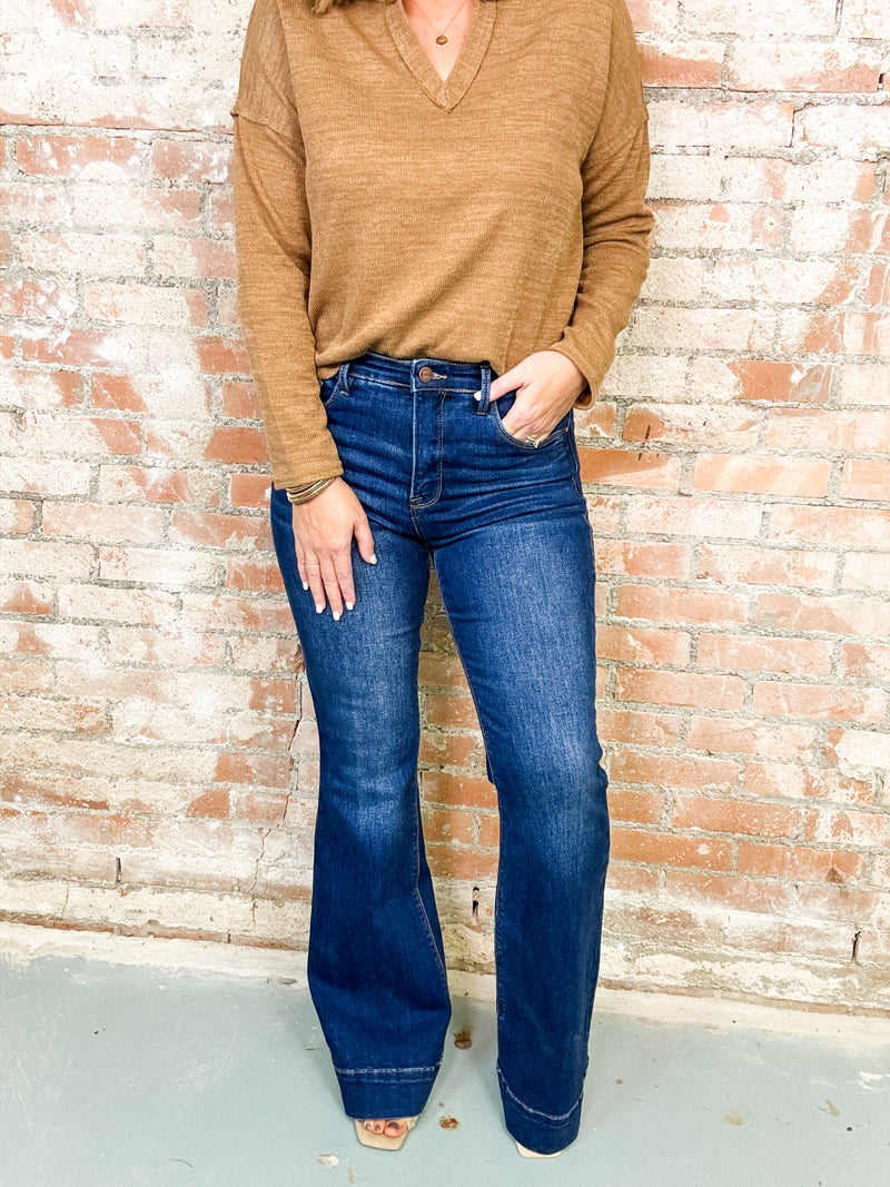 Holmes Tummy Control High Rise Flare Jeans