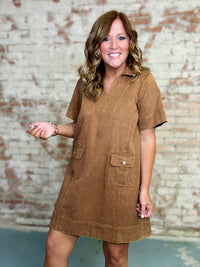 Mila Washed Shift Dress