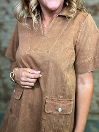 Mila Washed Shift Dress