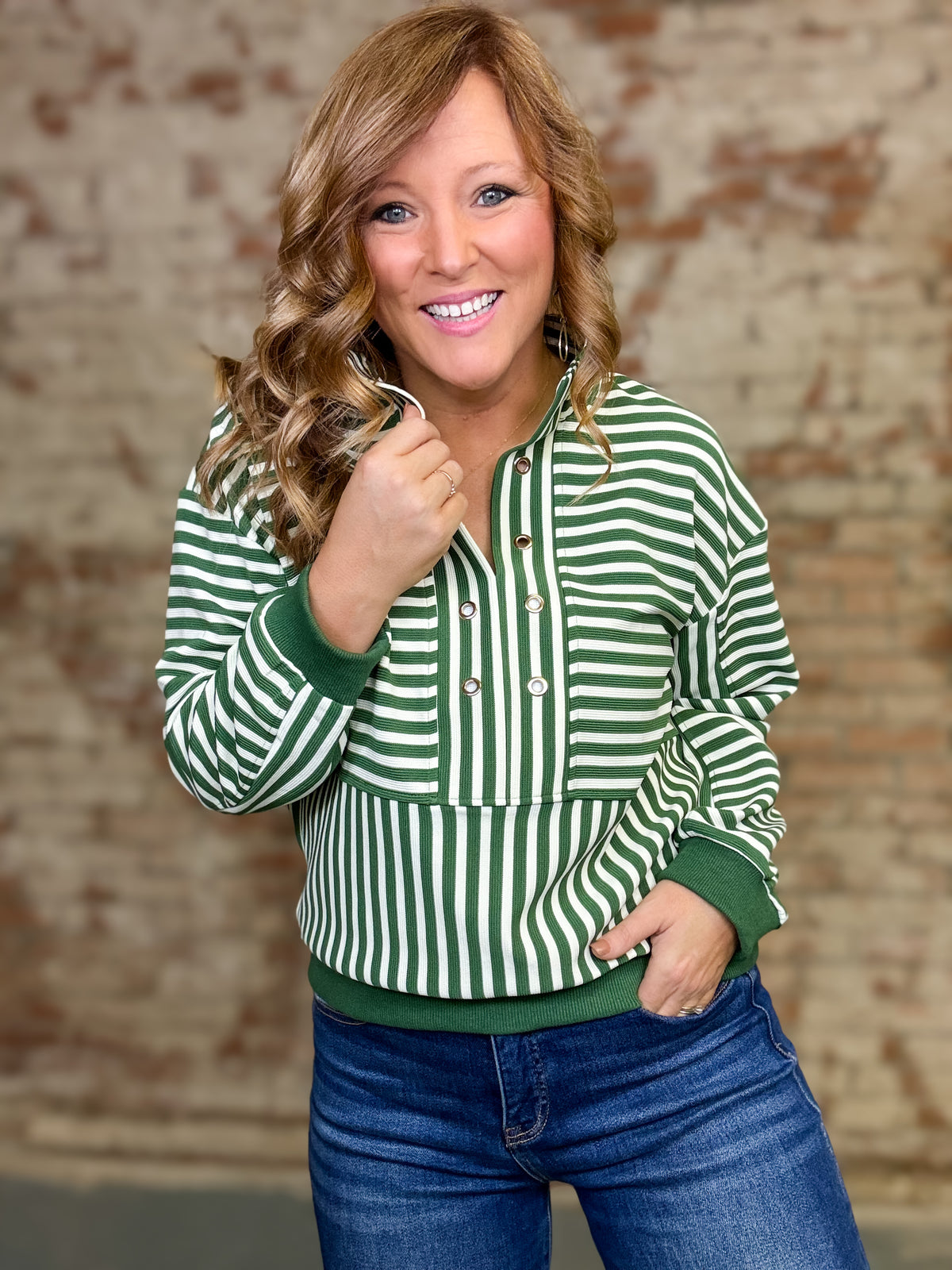 Savanah Stripe Top
