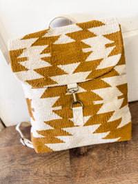 Camel & Cream Aztec Backpack
